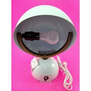 Globe Electric Desk Lamp Mattie White Brass Tone Metal On/Off Switch On Cord